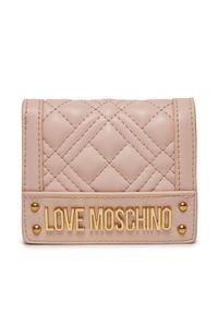 Love Moschino - LOVE MOSCHINO Mały Portfel Damski JC5601PP1ILA0601 Różowy. Kolor: różowy. Materiał: skóra