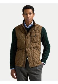 Polo Ralph Lauren Kamizelka 710940375006 Brązowy Regular Fit. Typ kołnierza: polo. Kolor: brązowy. Materiał: syntetyk #1