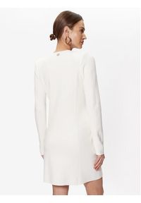 TwinSet - TWINSET Sukienka koktajlowa 231TP3100 Biały Regular Fit. Kolor: biały. Materiał: wiskoza. Styl: wizytowy #4