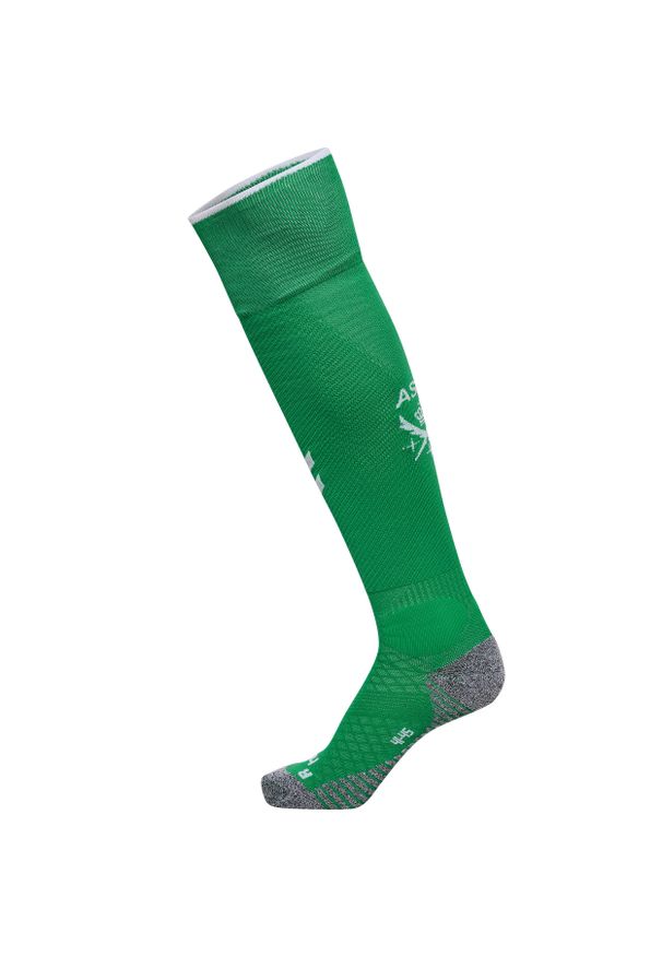 Hummel - Skarpety domowe ASSE 2024/25. Kolor: wielokolorowy, żółty, zielony. Sport: piłka nożna