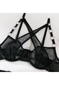 Intica - Komplet bielizny z ozdobnymi regulowanymi paskami na romantyczne wieczory Shoshana. Kolor: wielokolorowy. Materiał: materiał. Wzór: paski #6