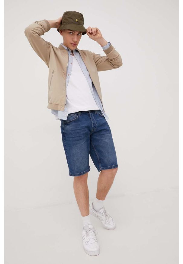 Tom Tailor koszula lniana męska regular z kołnierzykiem klasycznym. Typ kołnierza: kołnierzyk klasyczny. Kolor: niebieski. Materiał: len. Styl: klasyczny