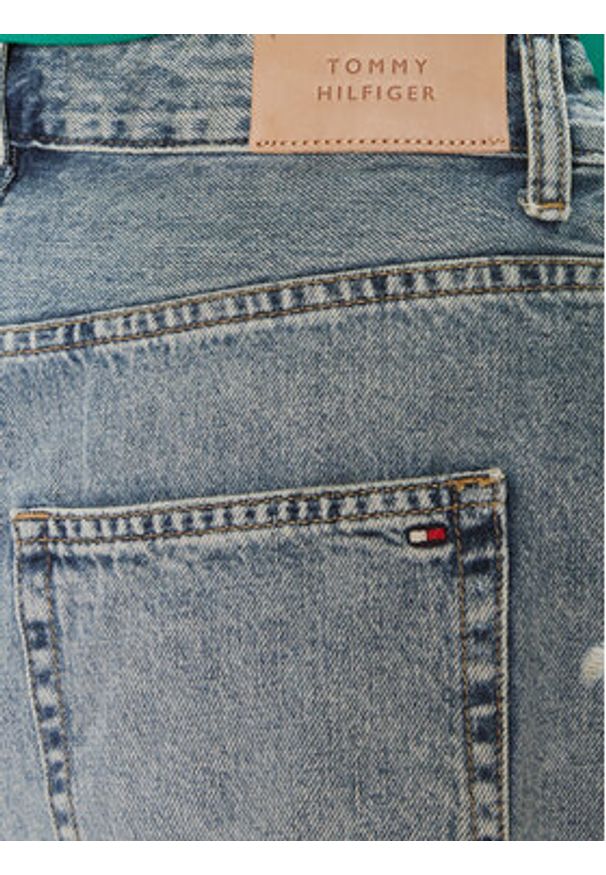 TOMMY HILFIGER - Tommy Hilfiger Spódnica jeansowa WW0WW40656 Niebieski Relaxed Fit. Kolor: niebieski. Materiał: bawełna