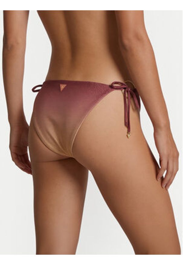 Guess Dół od bikini E6GO08 KF600 Różowy. Kolor: różowy. Materiał: syntetyk