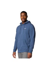 columbia - Bluza dresowa sportowa męska Meridian Creek Hoodie. Kolor: niebieski. Materiał: bawełna, poliester