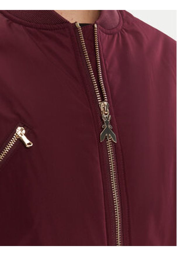 Patrizia Pepe Kurtka bomber 8O0185 A619 Bordowy Regular Fit. Kolor: czerwony. Materiał: syntetyk