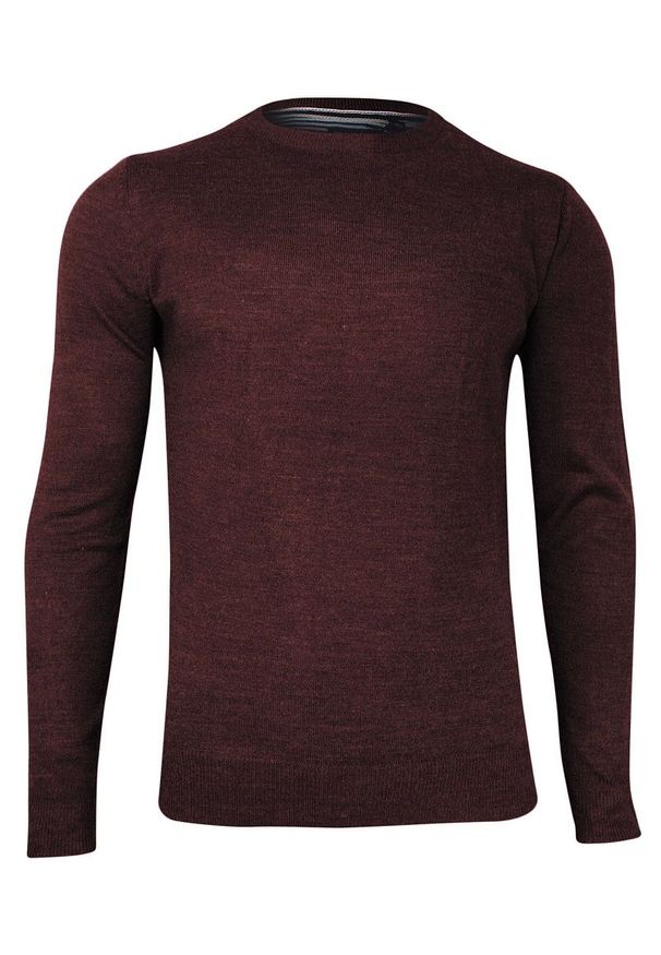 Czerwony sweter Brave Soul na co dzień, elegancki, z okrągłym kołnierzem