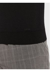 Hugo Sweter San Quirin-M 50474175 Czarny Regular Fit. Kolor: czarny. Materiał: wełna