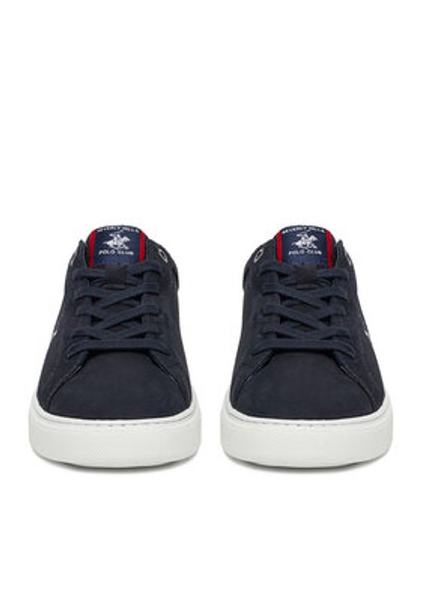 Beverly Hills Polo Club Sneakersy CEO-LOMAX-01 MI08 Granatowy. Kolor: niebieski. Materiał: nubuk, skóra