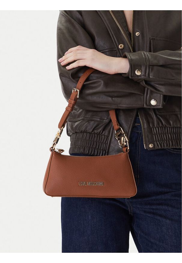 Love Moschino - LOVE MOSCHINO Torebka JC4007PP1OLB0200 Brązowy. Kolor: brązowy. Materiał: skórzane