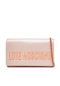 Love Moschino - LOVE MOSCHINO Torebka JC4103PP1MKD197A Różowy. Kolor: różowy. Materiał: skórzane