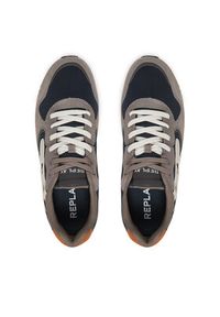 Replay - REPLAY Sneakersy GMS9I .000.C0010L Beżowy. Kolor: beżowy. Materiał: zamsz, skóra #4