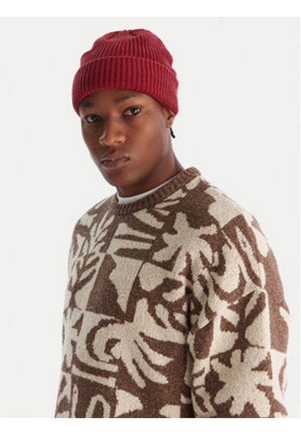 Quiksilver Sweter Hall City EQYSW03329 Brązowy Regular Fit. Kolor: brązowy. Materiał: bawełna