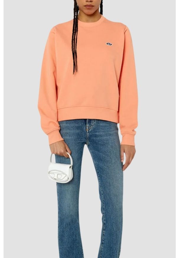 Diesel - DIESEL Biała mini torebka 1DR XS. Kolor: biały. Materiał: skórzane. Styl: elegancki