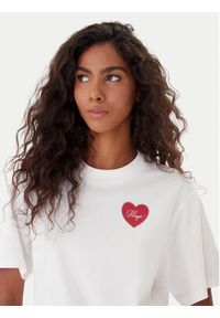 Hugo - HUGO T-Shirt Vintag 50551445 Écru Regular Fit. Materiał: bawełna