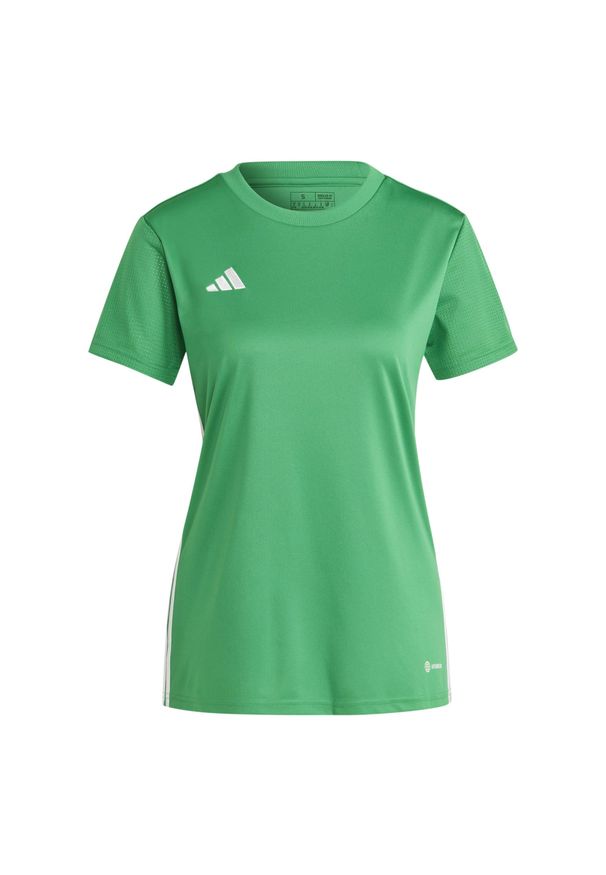 Adidas - Koszulka damska adidas Tabela 23 Jersey. Kolor: wielokolorowy, biały, zielony. Materiał: poliester. Sport: piłka nożna