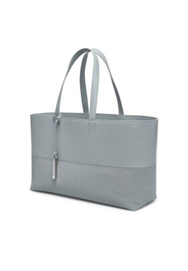 Calvin Klein Torebka Ck Mixmedia Shopper_Mono K60K613166 Szary. Kolor: szary. Materiał: skórzane