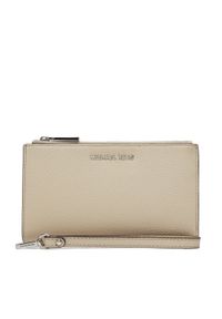 MICHAEL Michael Kors Duży Portfel Damski 32T7SAFW4L Beżowy. Kolor: beżowy. Materiał: skóra