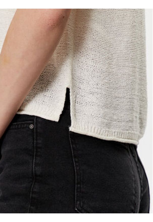 only - ONLY Sweter Sunny 15254282 Écru Regular Fit. Materiał: syntetyk