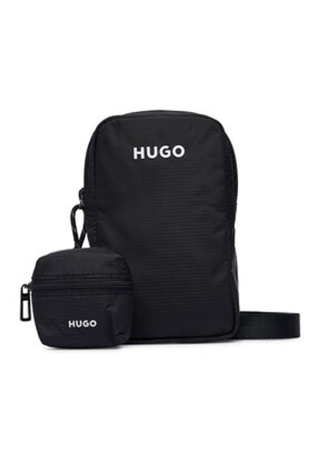 Hugo - HUGO Saszetka Everett 50563513 Czarny. Kolor: czarny. Materiał: materiał