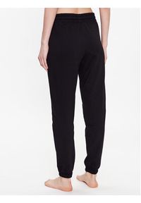 DKNY Spodnie piżamowe YI2822629 Czarny Regular Fit. Kolor: czarny. Materiał: bawełna #3