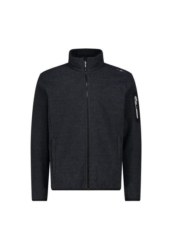 Bluza męska turystyczna CMP 38H2237. Kolor: czarny. Materiał: polar. Sport: turystyka piesza