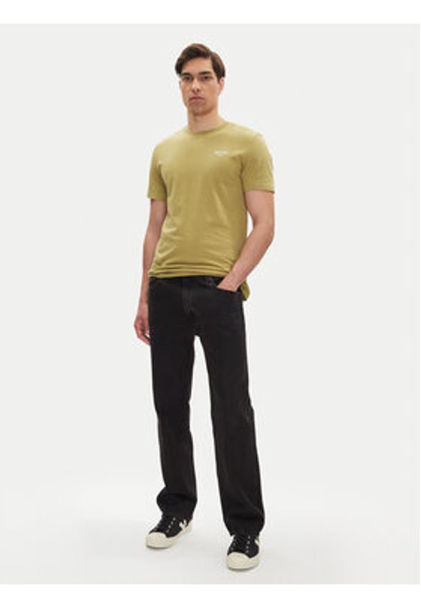 Mustang T-Shirt Austin 1016273 Zielony Regular Fit. Kolor: zielony. Materiał: bawełna