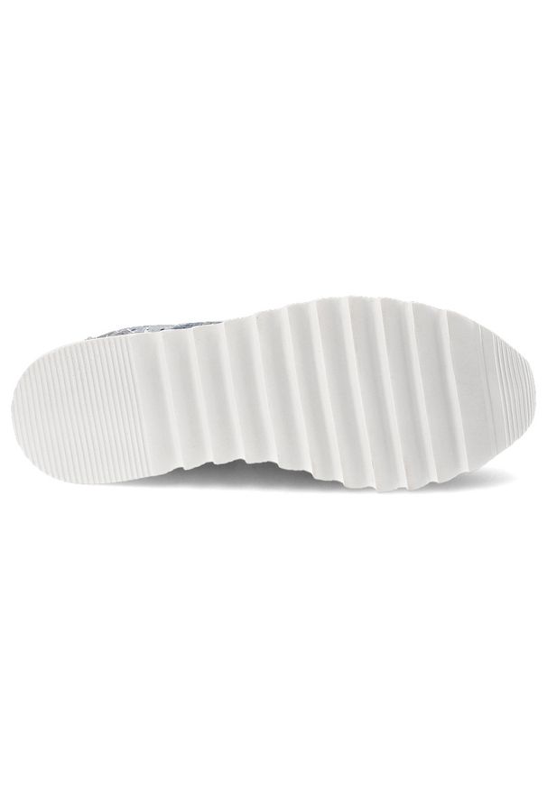 Niebieskie Sneakersy S.Barski Modne Obuwie Damskie. Zapięcie: sznurówki. Kolor: niebieski. Materiał: zamsz. Szerokość cholewki: normalna. Wzór: kwiaty, aplikacja. Styl: elegancki, klasyczny