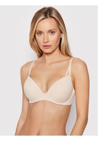 Calvin Klein Underwear Biustonosz push-up 000QF6016E Écru. Kolor: kremowy. Materiał: syntetyk. Rodzaj stanika: push-up #1
