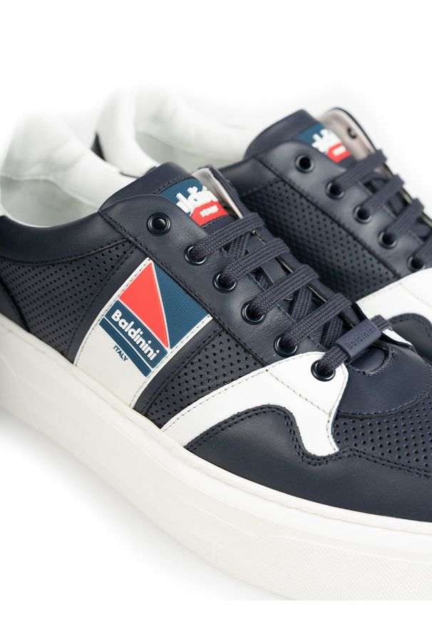 Baldinini Sneakersy | 097900XVIVI | Mężczyzna | Granatowy. Kolor: niebieski. Materiał: skóra. Wzór: aplikacja