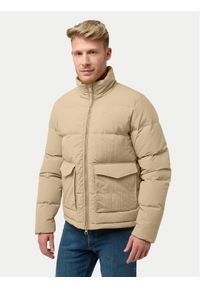 Jack Wolfskin Kurtka puchowa Nordlicht A60040 Beżowy Regular Fit. Kolor: beżowy. Materiał: syntetyk