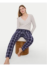 Triumph Spodnie piżamowe Mix&Match 10225048 Granatowy. Kolor: niebieski. Materiał: bawełna #3