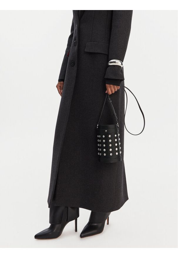 Pinko - PINKO Torebka Mini Bucket AI 25-26 PLTT 105911 A2XQ Czarny. Kolor: czarny. Materiał: skórzane
