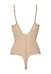 Calvin Klein Underwear Kombinezon modelujący LV00QF8295 Beżowy. Kolor: beżowy. Materiał: syntetyk