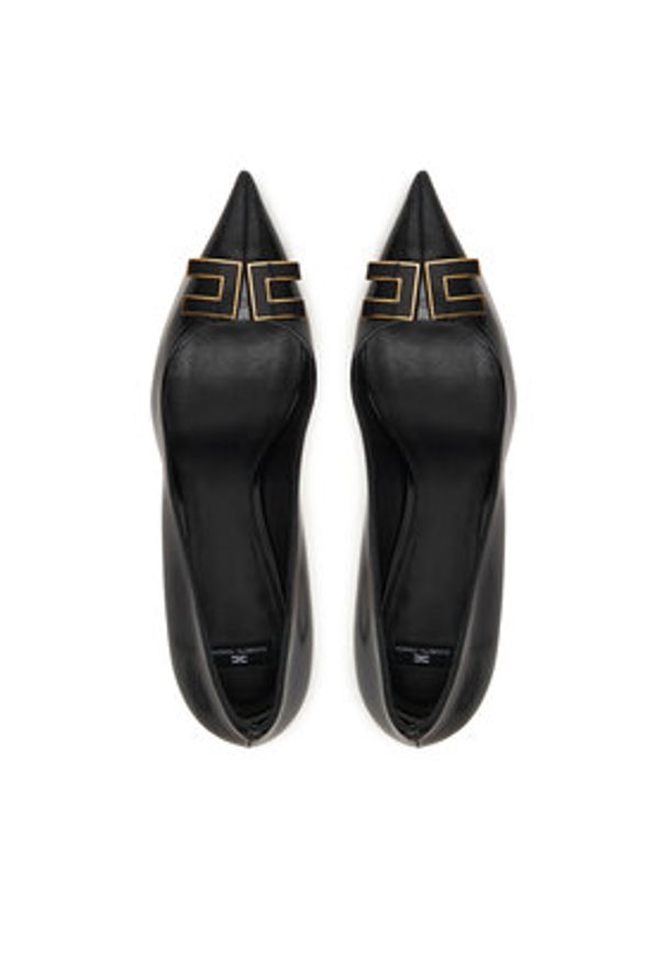 Elisabetta Franchi Szpilki SA14B61E2 Czarny. Kolor: czarny. Materiał: skóra. Obcas: na szpilce