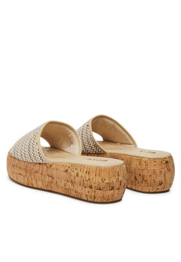 Roxy Klapki 2777024 Beżowy. Kolor: beżowy. Materiał: materiał