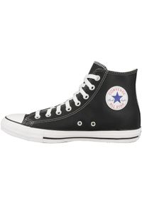 Trampki Converse Chuck Taylor HI Leather, Dla obu płci. Kolor: czarny. Materiał: materiał, skóra