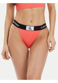 Calvin Klein Swimwear Dół od bikini KW0KW02351 Różowy. Kolor: różowy. Materiał: syntetyk #1