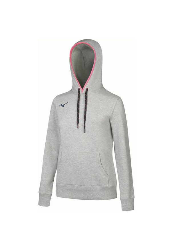 Bluza z kapturem Mizuno damska Team Mizuno. Typ kołnierza: kaptur. Kolor: niebieski, wielokolorowy, biały. Sport: fitness
