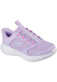 skechers - Adidasy Skechers Go Run 400 V2 - Tetra Speed, Dzieci. Okazja: na uczelnię. Kolor: fioletowy. Materiał: materiał. Model: Skechers Sport. Sport: bieganie