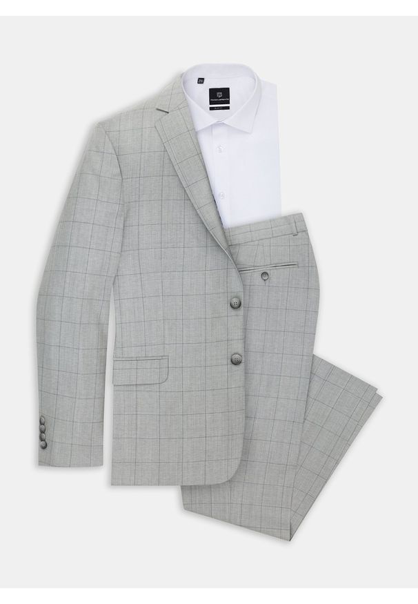 Pako Lorente - PAKO LORENTE – Spodnie męskie garniturowe ALAN PPLM9-6G-207-S. Materiał: wełna, tkanina