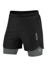 Spodenki treningowe RDX T16. Kolor: czarny, szary, wielokolorowy