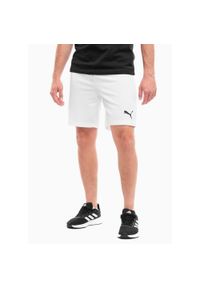 Spodenki Puma teamRISE białe. Kolor: czarny, biały, wielokolorowy. Sport: fitness, bieganie