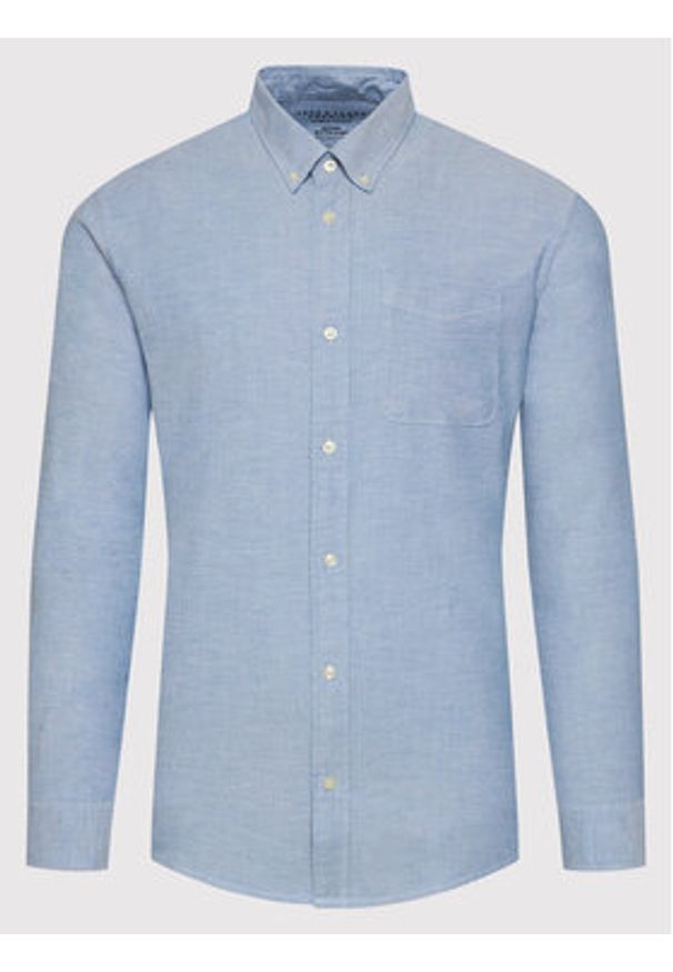 Jack & Jones Koszula Brook Oxford 12192150 Niebieski Slim Fit. Kolor: niebieski. Materiał: bawełna