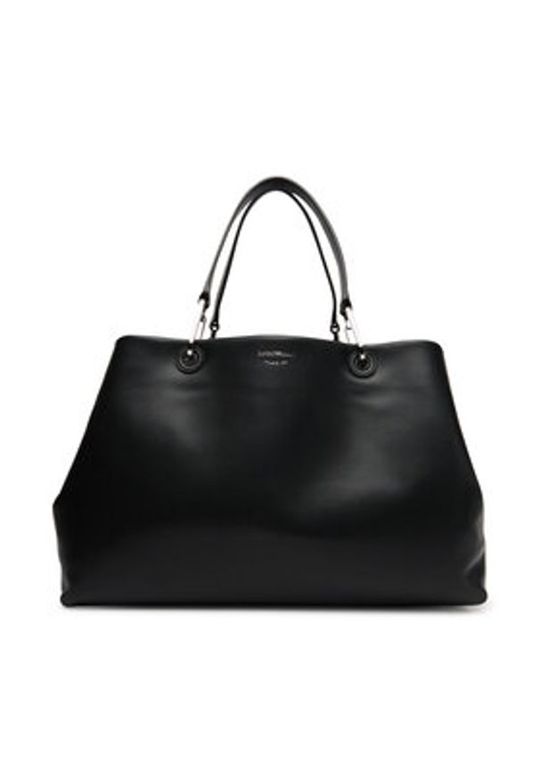 Emporio Armani Torebka EW001001 AF18673 UC001 Czarny. Kolor: czarny. Materiał: skórzane