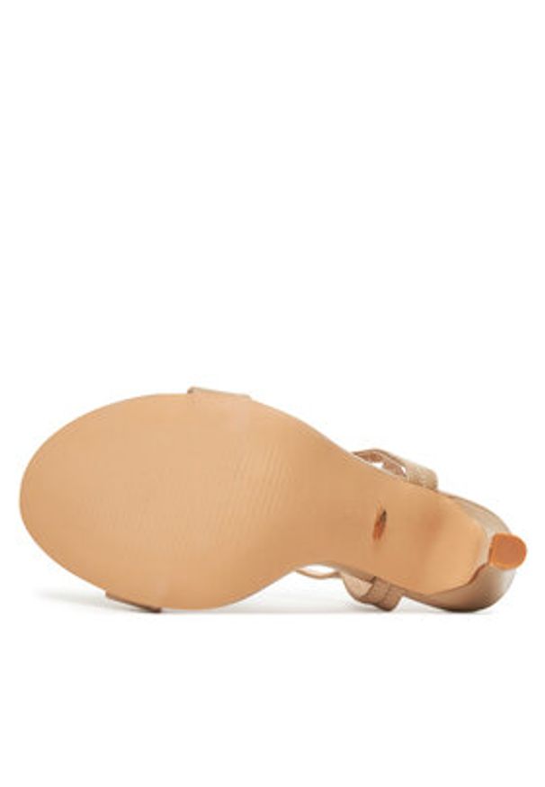 DeeZee Sandały F8977-2 Beżowy. Kolor: beżowy. Materiał: materiał, syntetyk