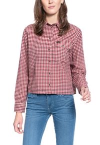 Wrangler - DAMSKA KOSZULA MATERIAŁOWA WRANGLER EXPLORER SHIRT PYRAMID SAND W5R05HC01. Materiał: materiał #4