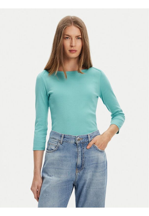 United Colors of Benetton - United Colors Of Benetton Bluzka 3GA2E16A1 Zielony Regular Fit. Kolor: zielony. Materiał: bawełna