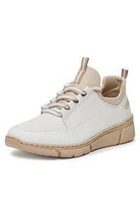 Rieker Sneakersy M0151-80 Biały. Kolor: biały. Materiał: skóra #6