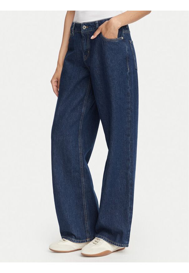 Hugo - HUGO Jeansy Gamala_B 50573178 Granatowy Baggy Fit. Kolor: niebieski